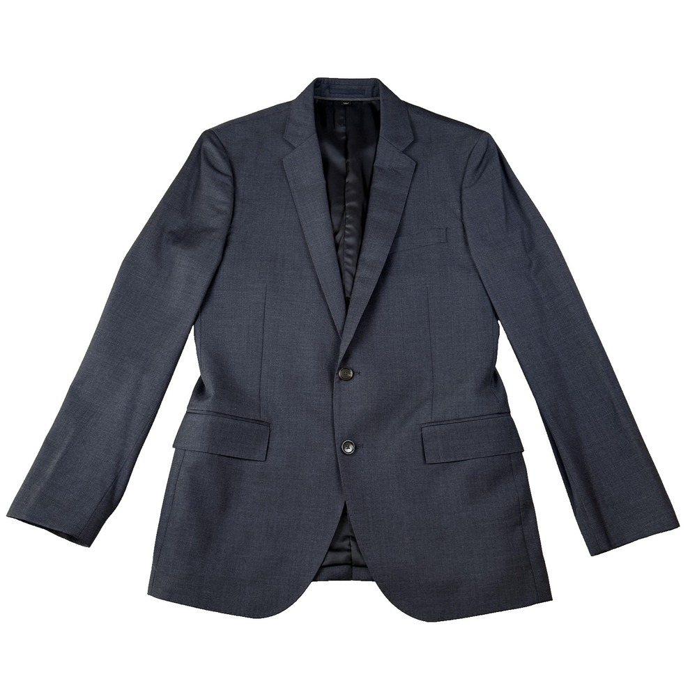 J. Crew Factory Men's Dark Charcoal Two-Button Suit Jacket
